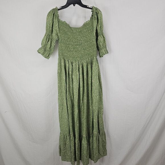 Dôen Colette Dress Women's Size Large  Casual Party Wear Floral Printed Smocked - Picture 11 of 12